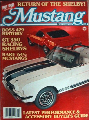 MUSTANG by HOT ROD 1981 #2 - GT350R, BOSS 9, YEAGER